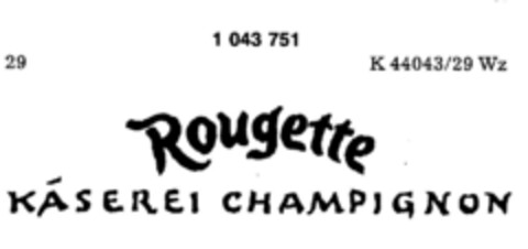 Rougette Käserei Champignon Logo (DPMA, 11.12.1981)