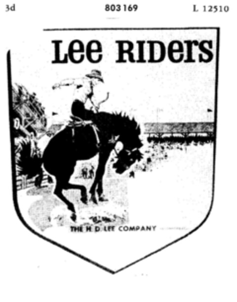 LEE RIDERS Logo (DPMA, 10.09.1964)