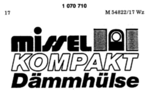 missel KOMPAKT Dämmhülse Logo (DPMA, 25.05.1984)