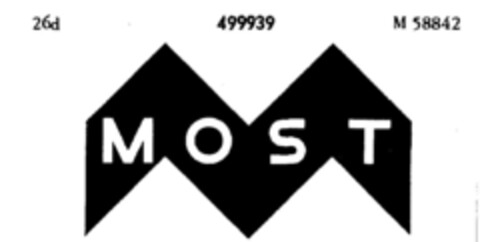 MOST Logo (DPMA, 27.08.1937)