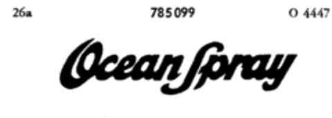 Ocean Spray Logo (DPMA, 14.12.1962)