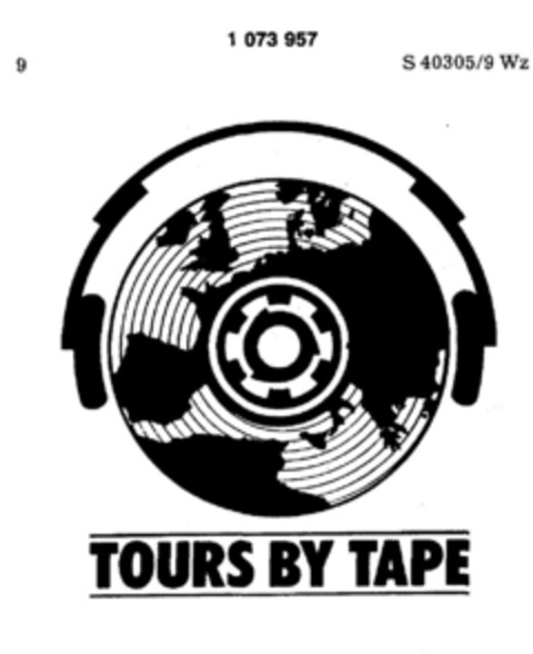 TOURS BY TAPE Logo (DPMA, 17.04.1984)