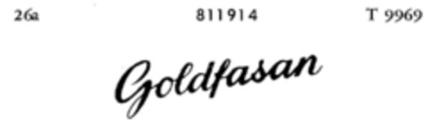 Goldfasan Logo (DPMA, 09/30/1964)