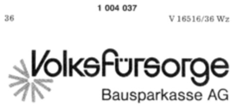 Volksfürsorge Logo (DPMA, 04/02/1979)