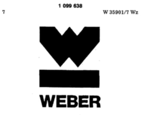 W WEBER Logo (DPMA, 14.02.1986)