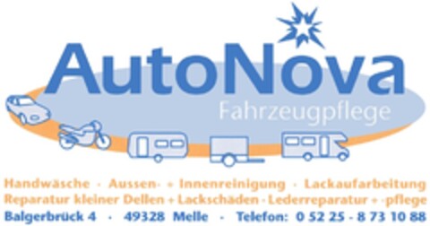 AutoNova Fahrzeugpflege Logo (DPMA, 04/24/2009)