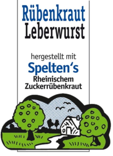 Rübenkraut Leberwurst hergestellt mit Spelten's Rheinischem Zuckerrübenkraut Logo (DPMA, 25.08.2011)