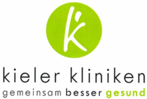 k kieler kliniken gemeinsam besser gesund Logo (DPMA, 03/22/2012)