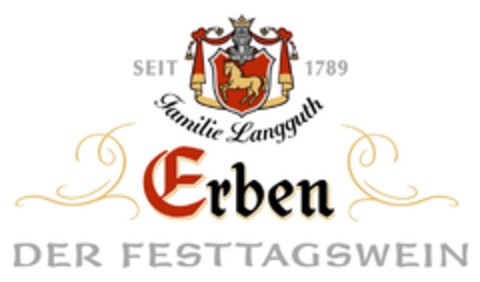 seit 1789 Familie Langguth Erben Der Festtagswein Logo (DPMA, 01/23/2014)