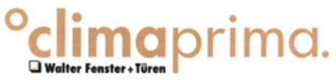 climaprima. Walter Fenster + Türen Logo (DPMA, 27.02.2015)
