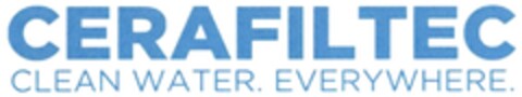 CERAFILTEC CLEAN WATER. EVERYWHERE. Logo (DPMA, 29.08.2016)