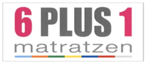 6 PLUS 1 matratzen Logo (DPMA, 05/10/2017)