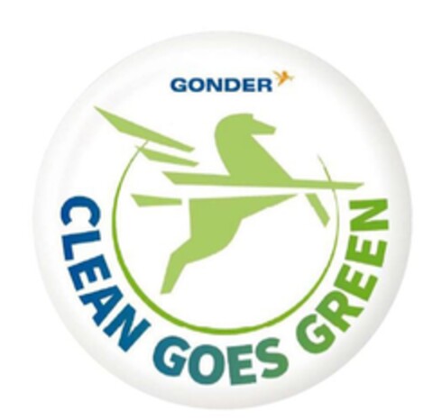 CLEAN GOES GREEN GONDER Logo (DPMA, 08/23/2018)