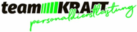 team KRAFT personaldienstleistung Logo (DPMA, 04.05.2021)