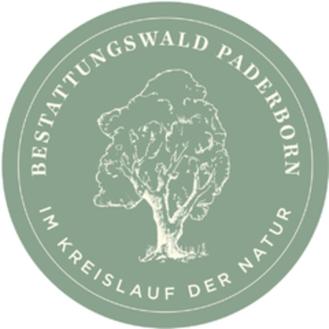 BESTATTUNGSWALD PADERBORN IM KREISLAUF DER NATUR Logo (DPMA, 28.02.2023)