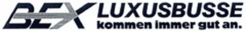 BEX LUXUSBUSSE kommen immer gut an. Logo (DPMA, 01/17/2005)