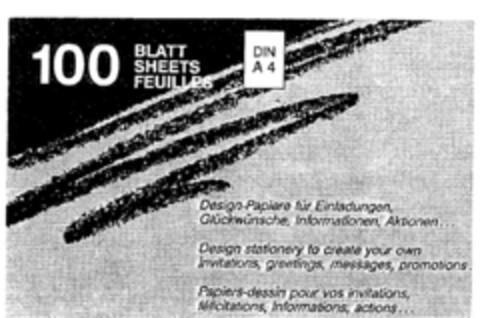 100 BLATT SHEETS FEUILLES Logo (DPMA, 24.01.1995)