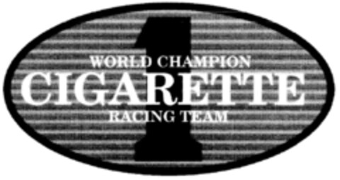 1 WORLD CHAMPION CIGARETTE RACING TEAM Logo (DPMA, 11/11/1995)