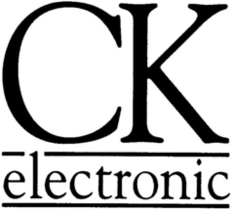 CK electronic Logo (DPMA, 09/06/1996)