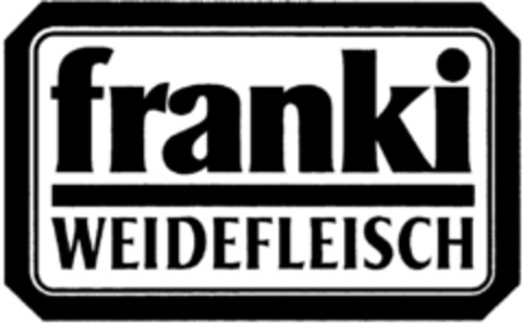 franki WEIDEFLEISCH Logo (DPMA, 21.12.1996)