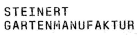 STEINERT GARTENMANUFAKTUR Logo (DPMA, 03.06.1997)