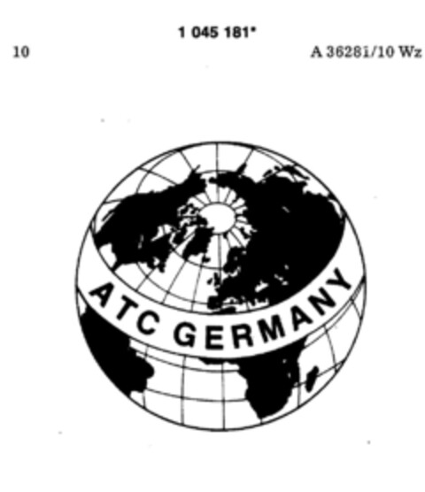 ATC GERMANY Logo (DPMA, 10/29/1982)