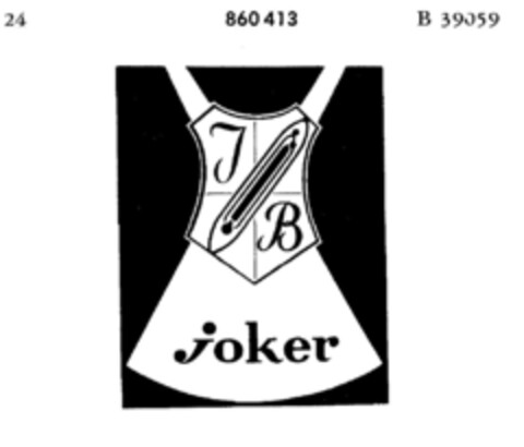 joker J B Logo (DPMA, 06.10.1967)