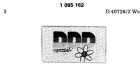 DDD spezial Logo (DPMA, 22.02.1985)