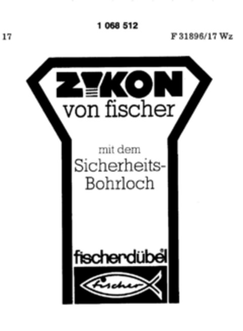 ZYKON von fischer Logo (DPMA, 04/15/1983)