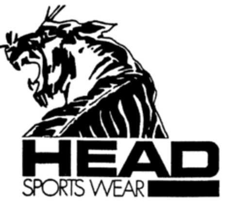 HEAD SPORTS WEAR Logo (DPMA, 10/16/1987)