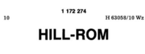 HILL-ROM Logo (DPMA, 02/13/1990)