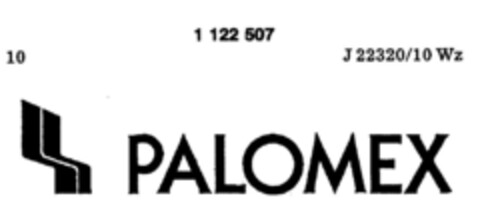 PALOMEX Logo (DPMA, 10/27/1987)