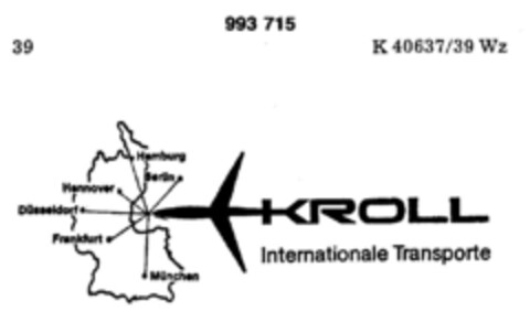 KROLL Internationale Transporte Logo (DPMA, 02.04.1979)