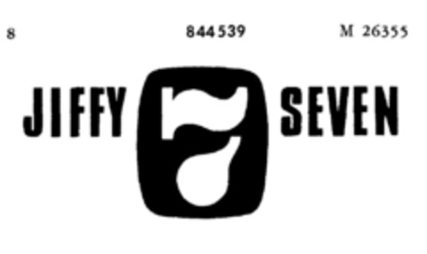 JIFFY 7 SEVEN Logo (DPMA, 08.07.1966)