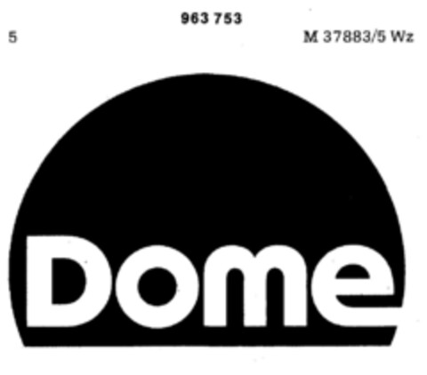 Dome Logo (DPMA, 20.06.1973)