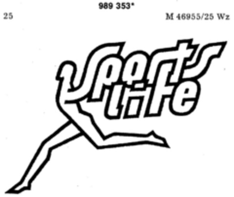 Sports life Logo (DPMA, 12.07.1979)