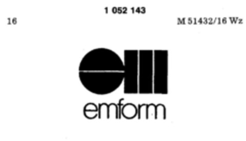 emform Logo (DPMA, 08.05.1982)