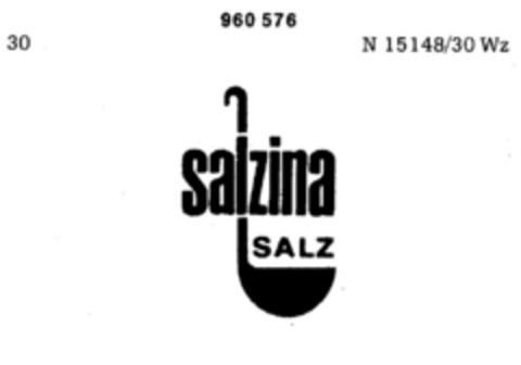 salzina SALZ Logo (DPMA, 22.09.1976)