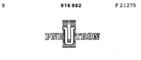 PNE U TRON Logo (DPMA, 27.03.1973)