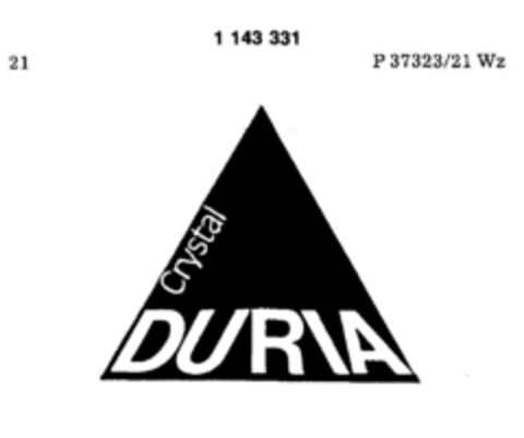 DURIA Crystal Logo (DPMA, 12/02/1988)