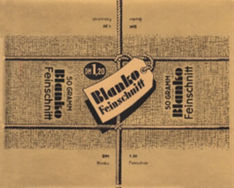 Blanko Feinschnitt Logo (DPMA, 20.09.1955)