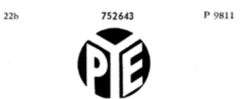 PYE Logo (DPMA, 09/13/1960)