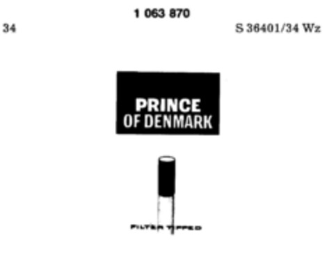 PRINCE OF DENMARK Logo (DPMA, 06/20/1981)