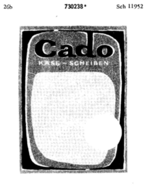 cado KÄSE-SCHEIBEN Logo (DPMA, 18.07.1959)