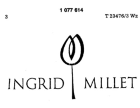 INGRID MILLET Logo (DPMA, 23.05.1984)