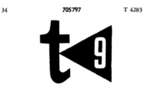 t 9 Logo (DPMA, 28.08.1956)