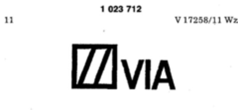 VIA Logo (DPMA, 17.09.1960)