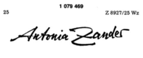 Antonia Zander Logo (DPMA, 07.08.1984)