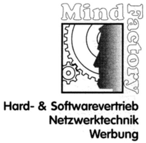 Mind Factory Hard- & Softwarevertrieb Netzwerktechnik Werbung Logo (DPMA, 04/06/2000)