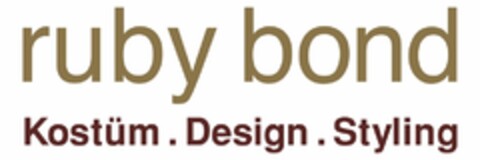 ruby bond Kostüm.Design.Styling Logo (DPMA, 02.03.2009)